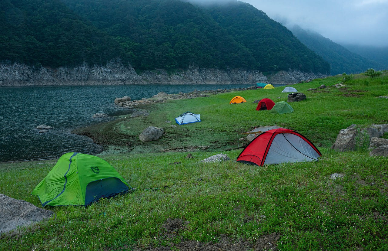 camping, travel, color, lake, tent, adventure, nature, trip, landscape, camp, summer, green travel, green lake, green camping, camping, camping, camping, camping, camping, tent, tent, tent, tent, camp on Miles and Memories